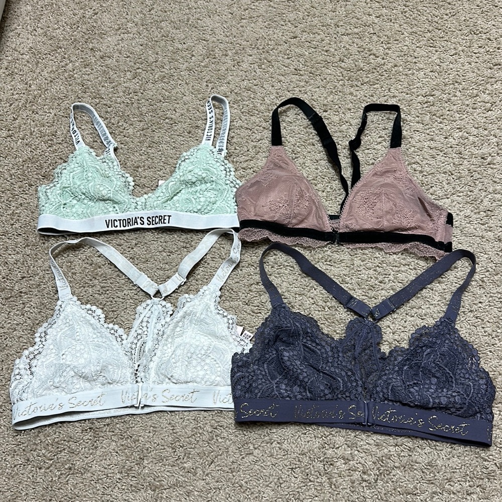 Lot of 4 Victoria’s Secret bralettes